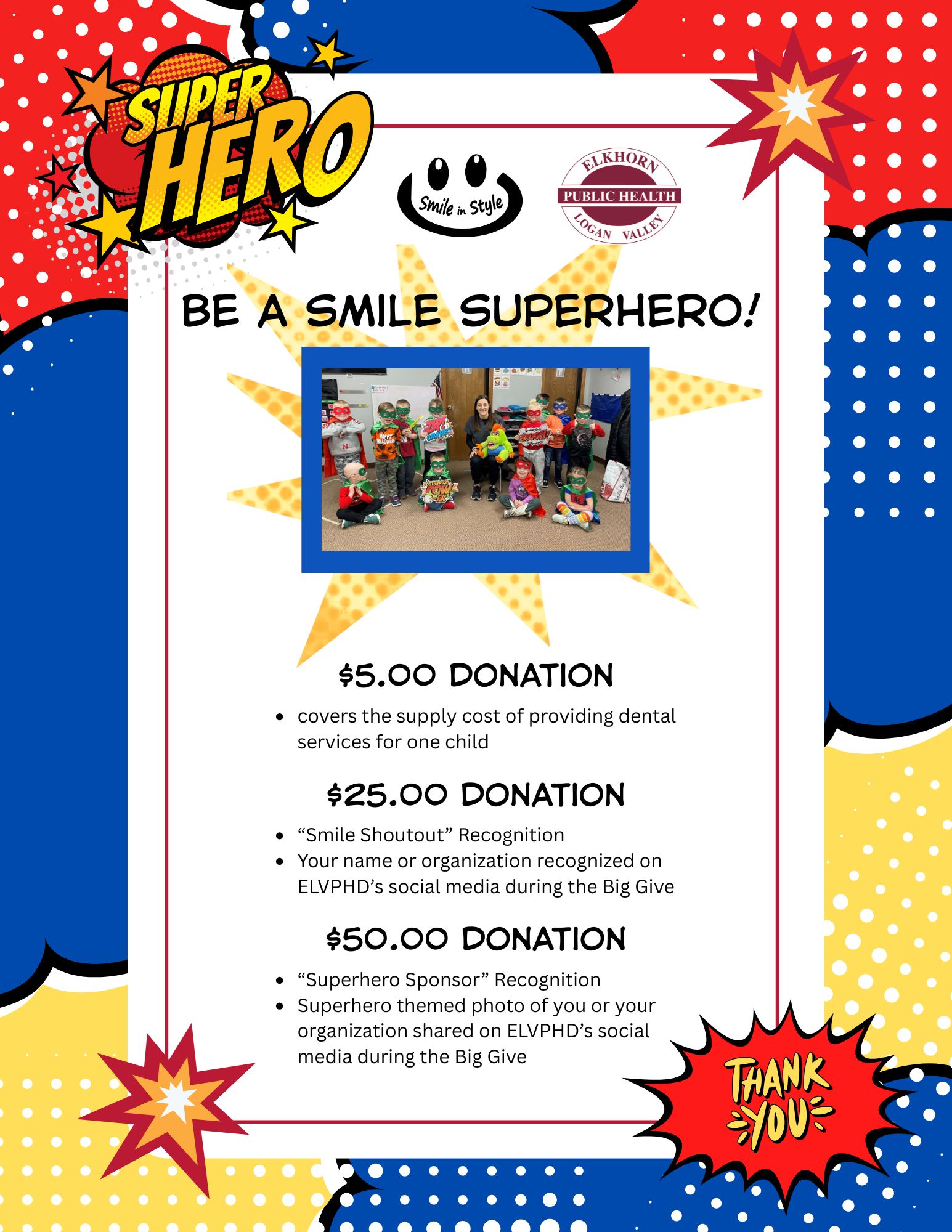 Big Give Superhero Donations